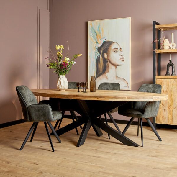 Eettafel Carel Naturel | Ovaal