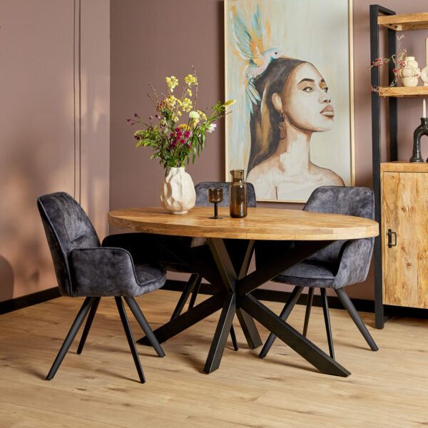 Eettafel Carel Naturel | Ovaal