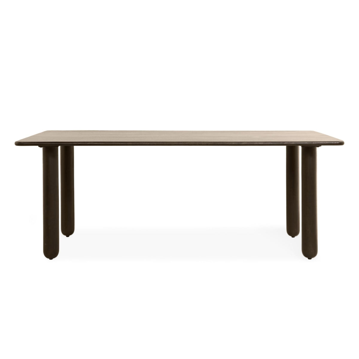 Eettafel Rondo Rechthoekig | Donkerbruin