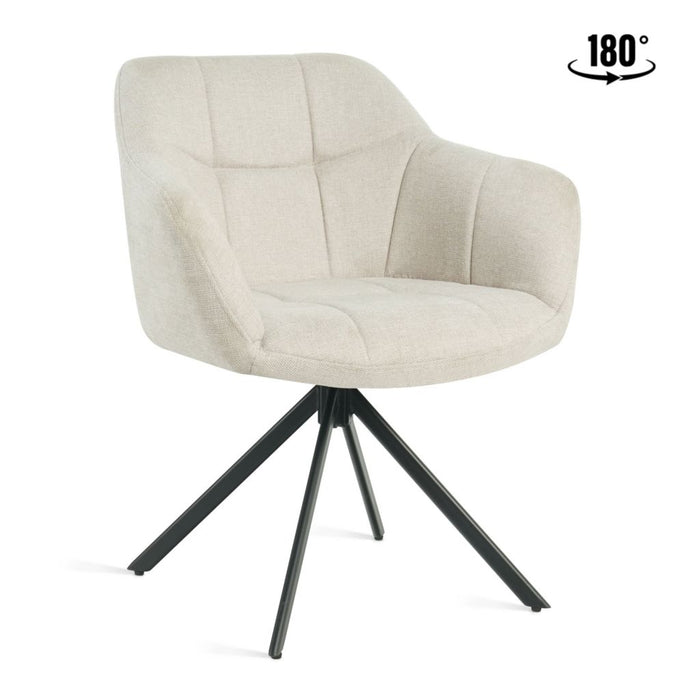 Eetkamerstoel Jesse – Linnen Beige