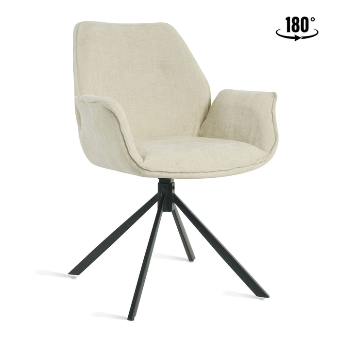 Eetkamerstoel Lenny – Stof Beige