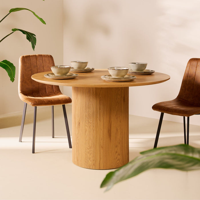 Eetkamerstoel Minsk – Microleder Cognac