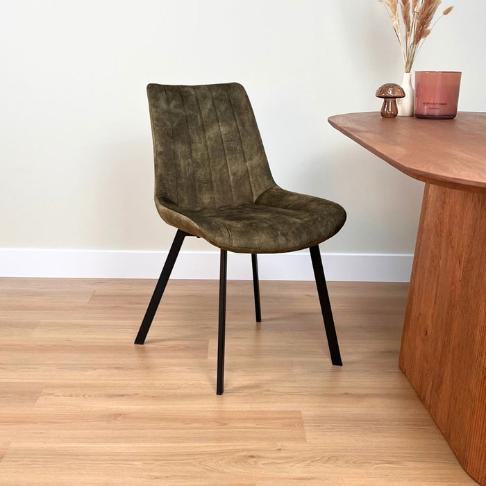 Eetkamerstoel Riva - Velvet Groen