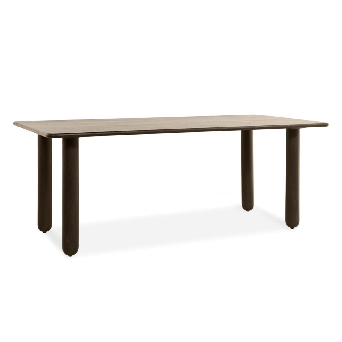 Eettafel Rondo Rechthoekig | Donkerbruin