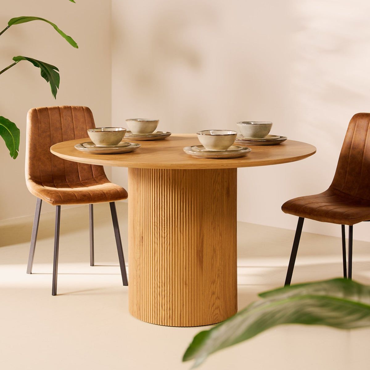 Eettafel Nora Rond | Naturel