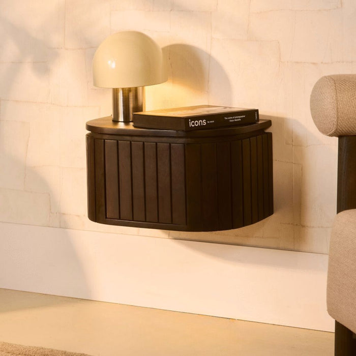 Nachtkast Mokka | Donkerbruin 45cm Hangend