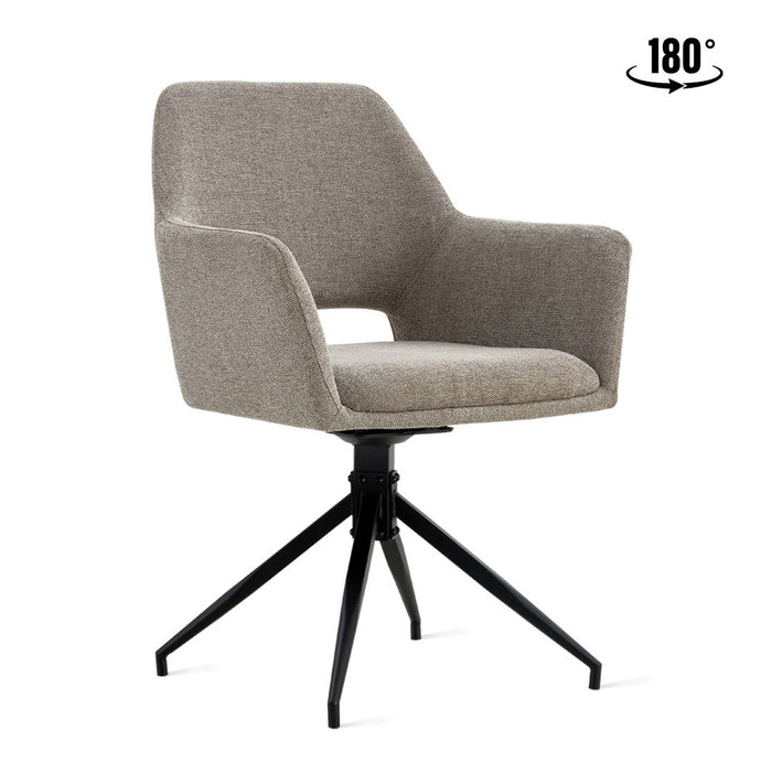 Eetkamerstoel Tess – Linnen Taupe