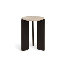 Bijzettafel Lila | Donkerbruin Ø39cm