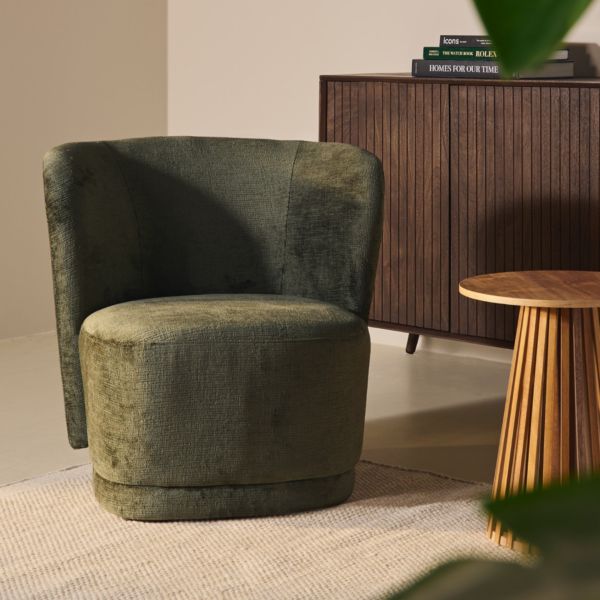 Fauteuil Claire – Velvet Vintage Groen