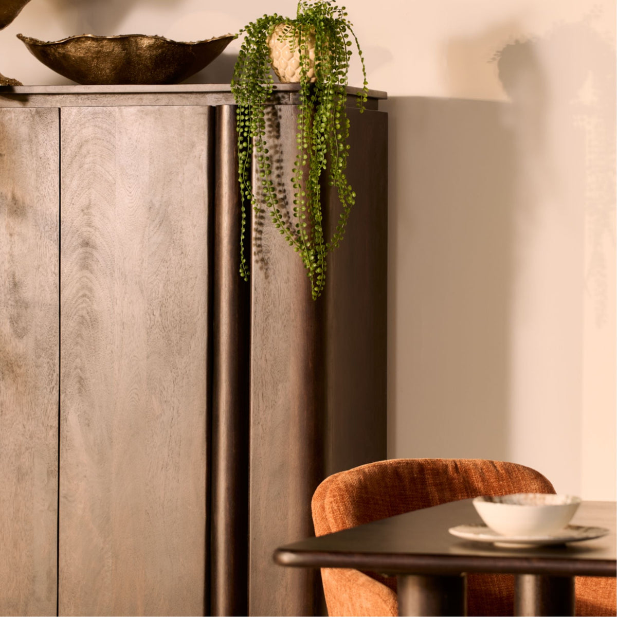 Eettafel Rondo Rechthoekig | Donkerbruin
