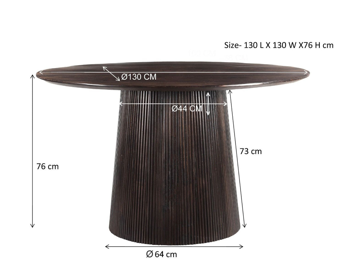 Eettafel Salvator Rond | Walnoot