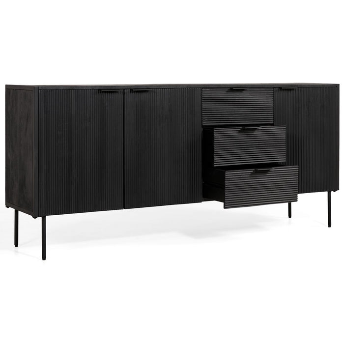 Dressoir Pristina | Zwart 180cm