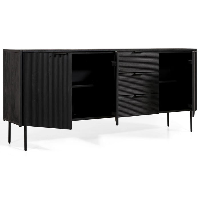 Dressoir Pristina | Zwart 180cm