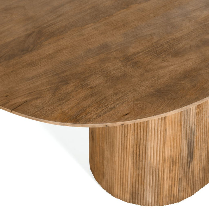 Eettafel Mokka Lichtbruin - 180cm | Ovaal