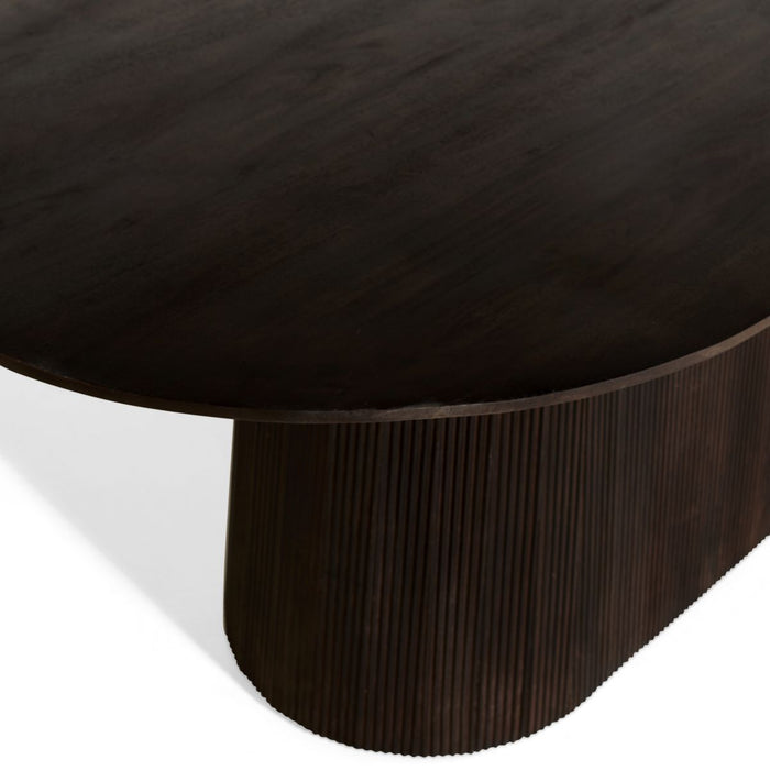 Eettafel Mokka Donkerbruin - 200cm | Ovaal