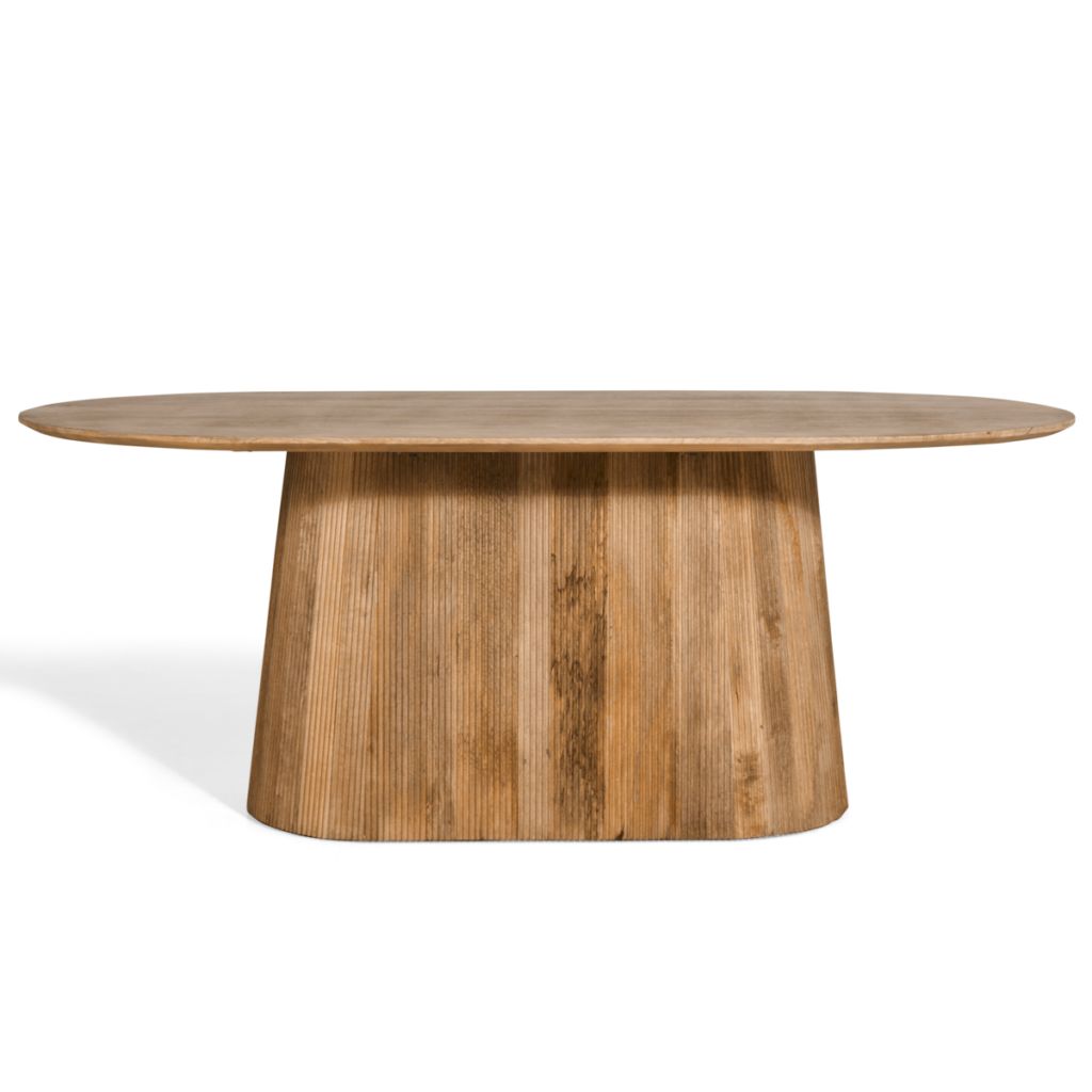 Eettafel Mokka Ovaal | Lichtbruin