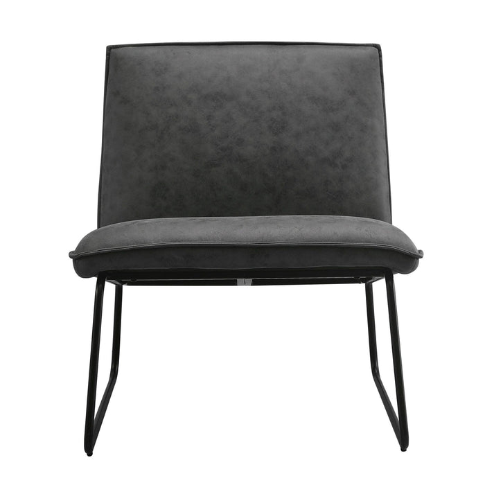 Fauteuil James – Microleder Antraciet