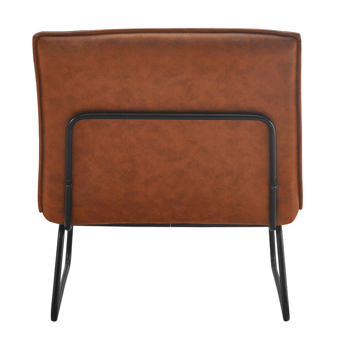 Fauteuil James – Microleder Cognac