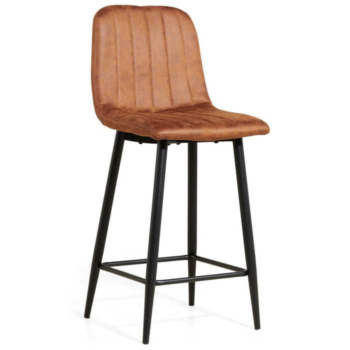 Barkruk Jax – Microleder Cognac