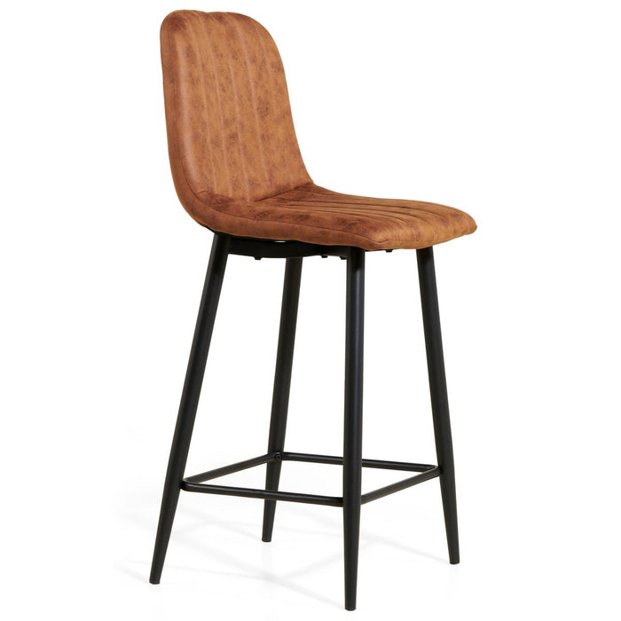 Barkruk Jax – Microleder Cognac