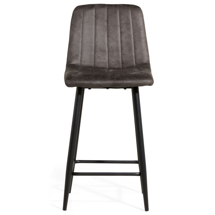 Barkruk Jax – Microleder Antraciet