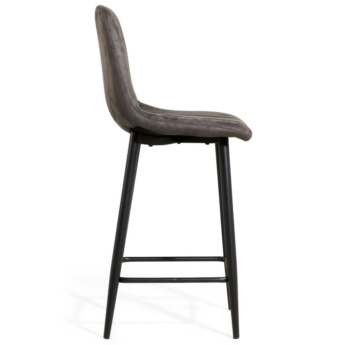 Barkruk Jax – Microleder Antraciet