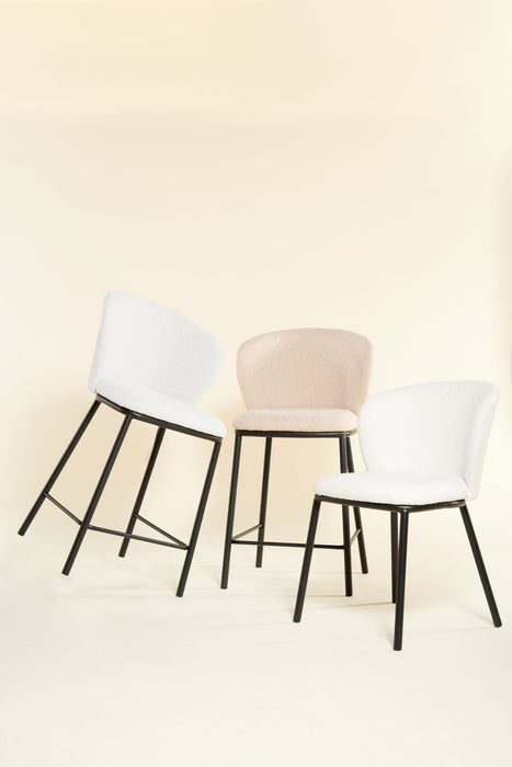 Barkruk Loa – Bouclé Ivoor