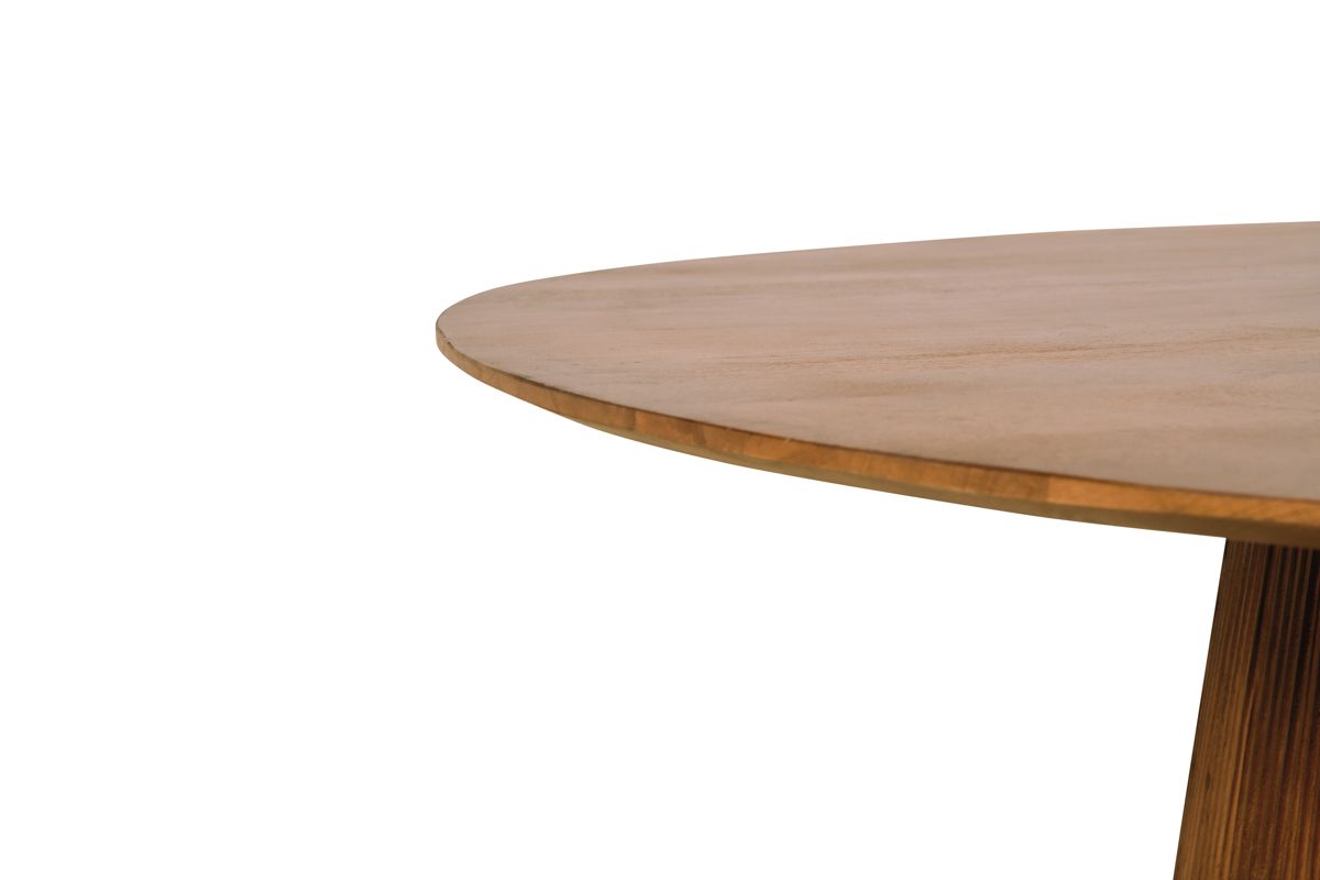 Eettafel Mokka Rond | Lichtbruin