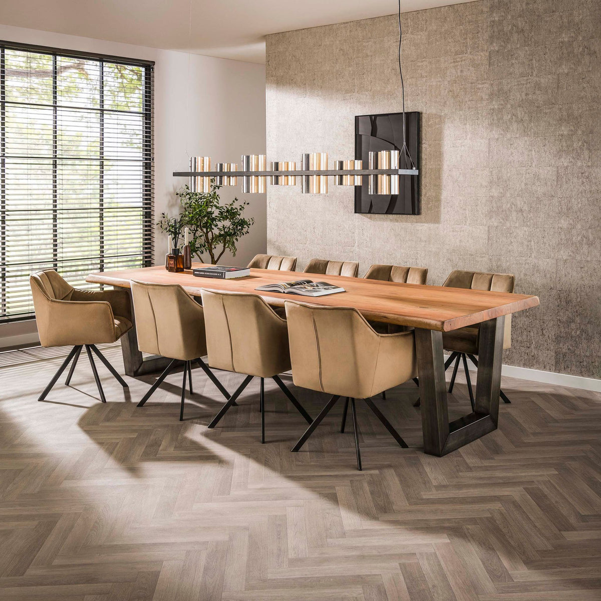 Eettafel Stam Rechthoekig | Massief acacia