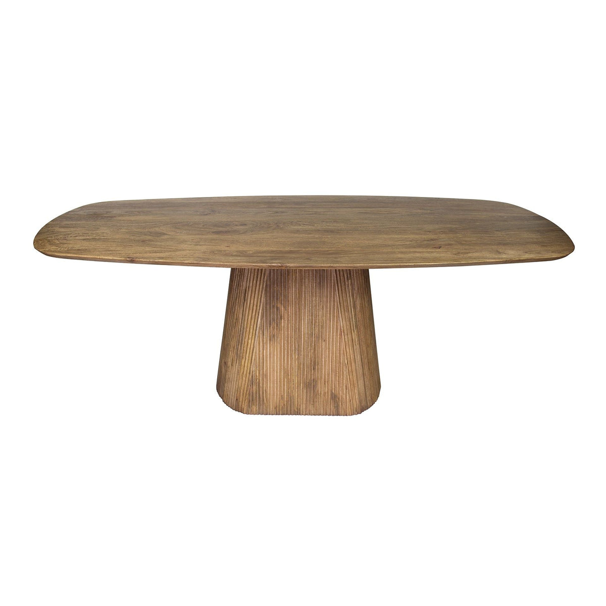 Eettafel Wave Centro Ovaal | Massief mango zand