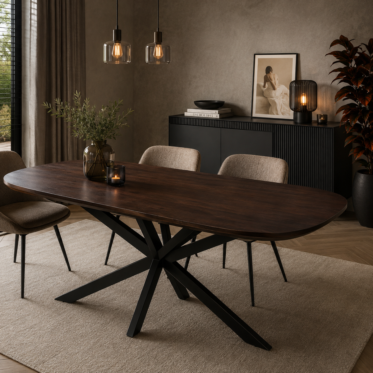 Eettafel Jesper Brown | Deens Ovaal