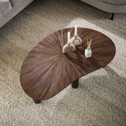 Salontafel Maya Organisch | Espresso 110cm