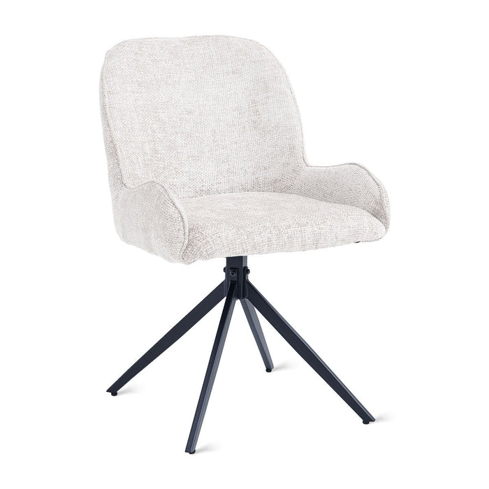 Eetkamerstoel Lily – Stof Ivoor