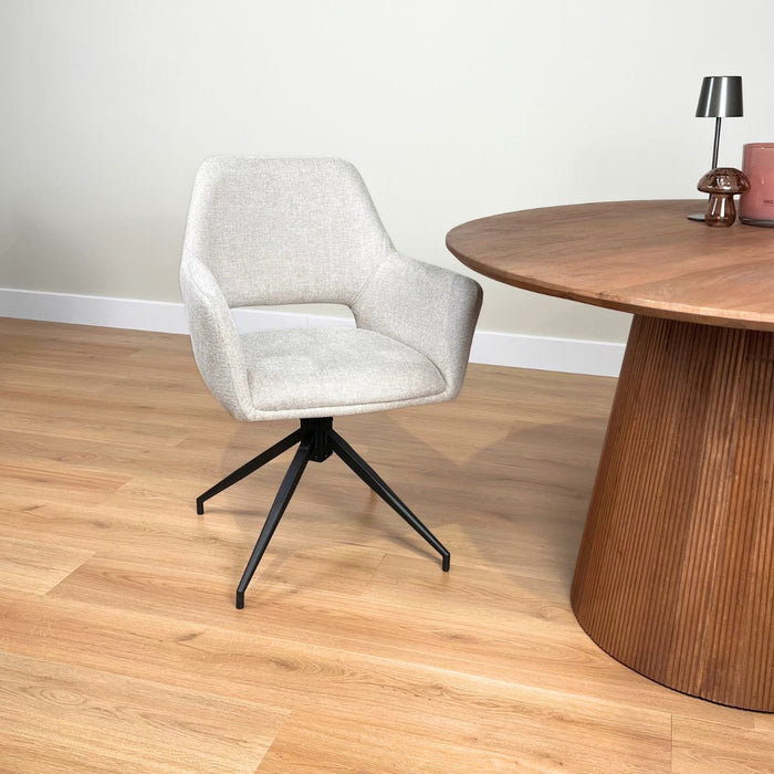 Eetkamerstoel Tess – Linnen Beige