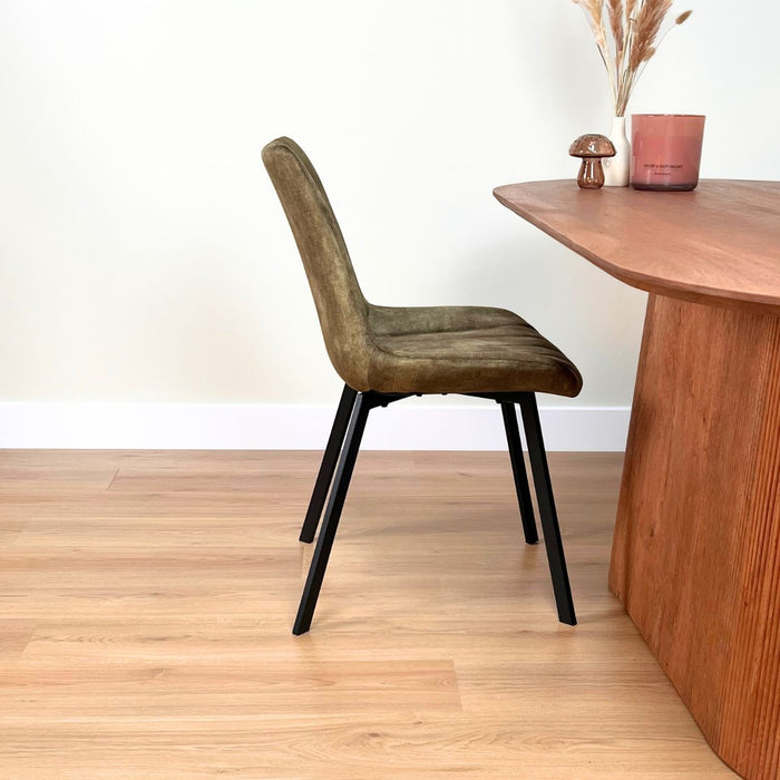 Eetkamerstoel Riva - Velvet Groen