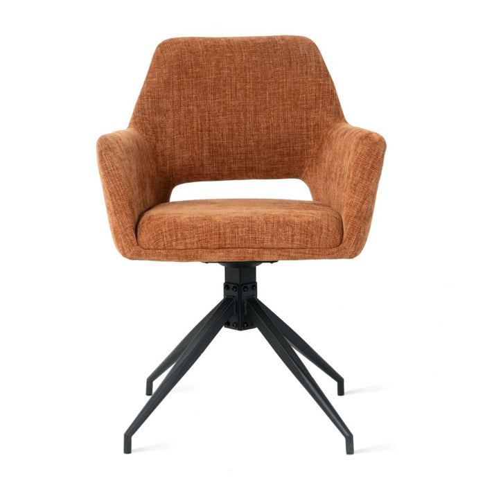 Eetkamerstoel Tess – Stof Roest