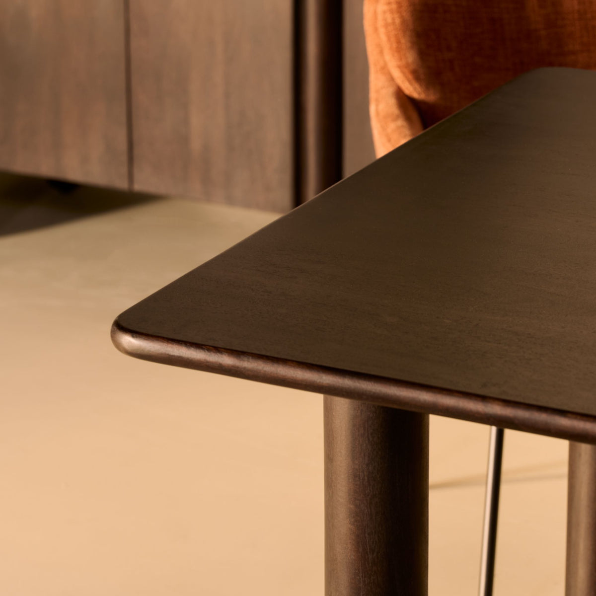 Eettafel Rondo Rechthoekig | Donkerbruin