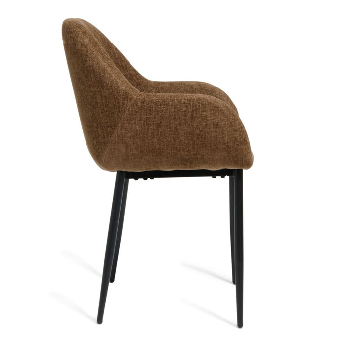 Eetkamerstoel Zara – Stof Choco