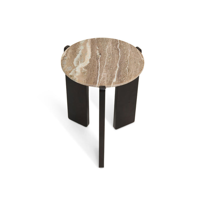 Bijzettafel Lila | Donkerbruin Ø39cm