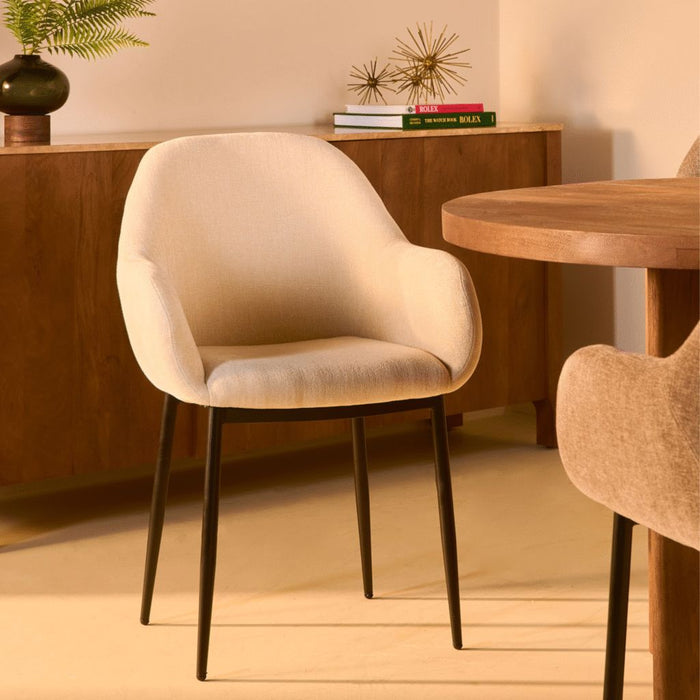 Eetkamerstoel Zara – Stof Beige