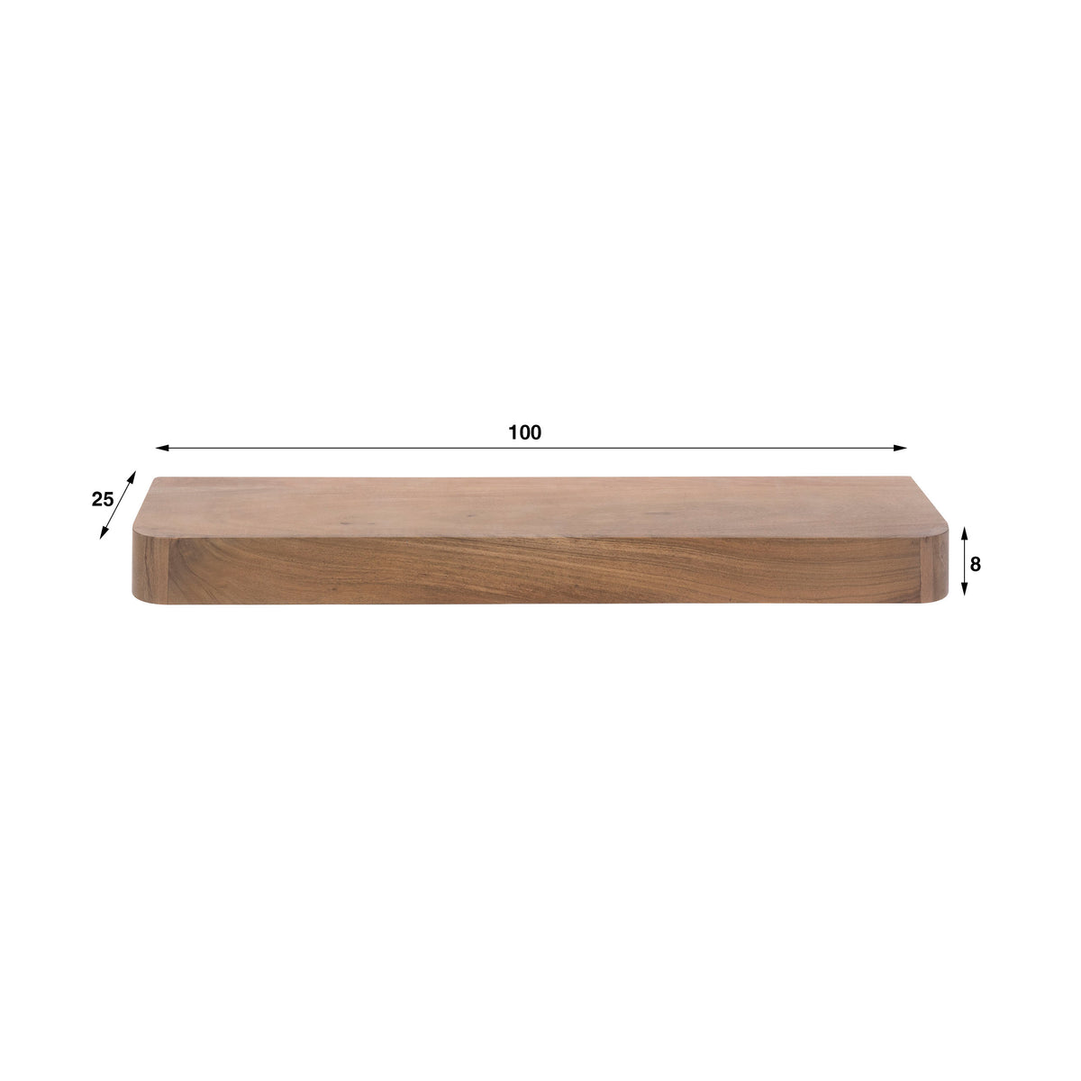 Wandplank Carve | Brown