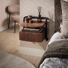 Nachtkastje Linea Zwevend | Brown