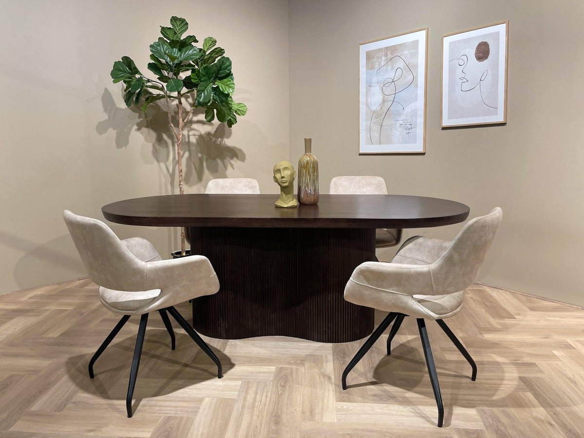 Eettafel Sevilla Ovaal | Brown