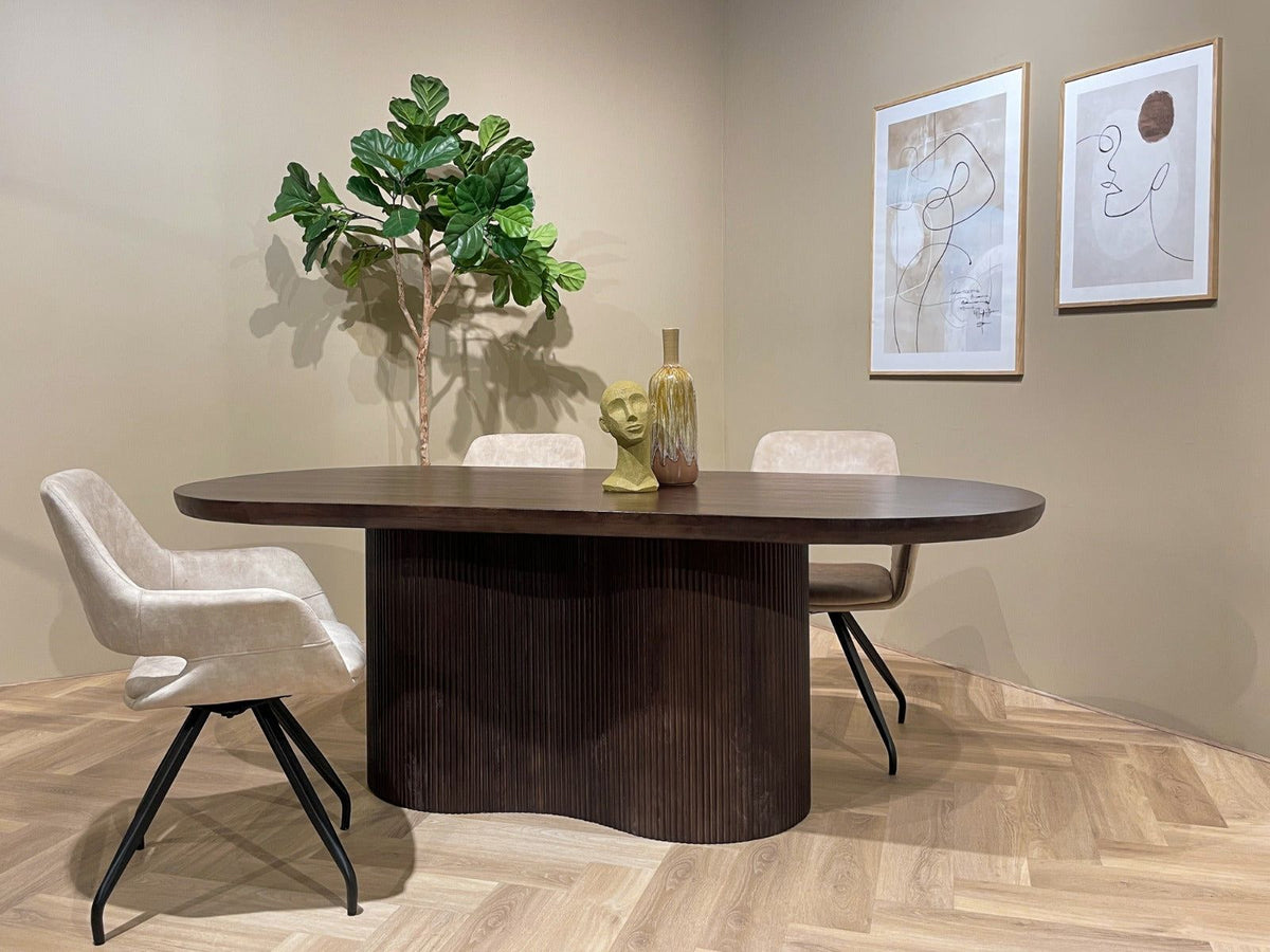 Eettafel Sevilla Ovaal | Brown