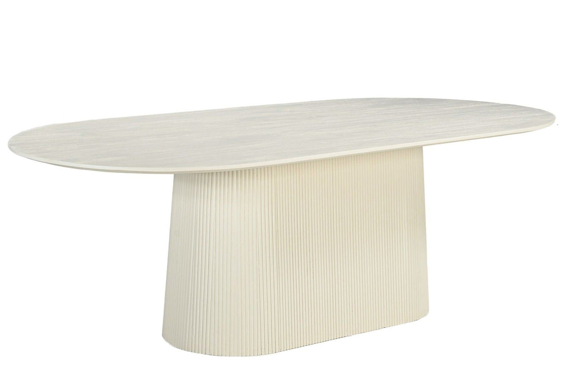 Eettafel Patrice Ovaal | Crème wit