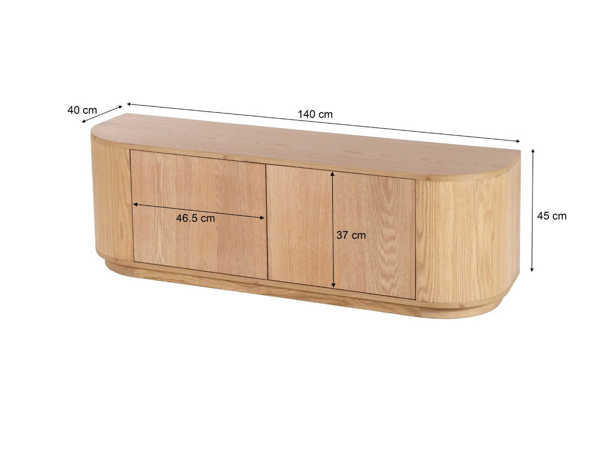 TV-Meubel Novero | Naturel hout