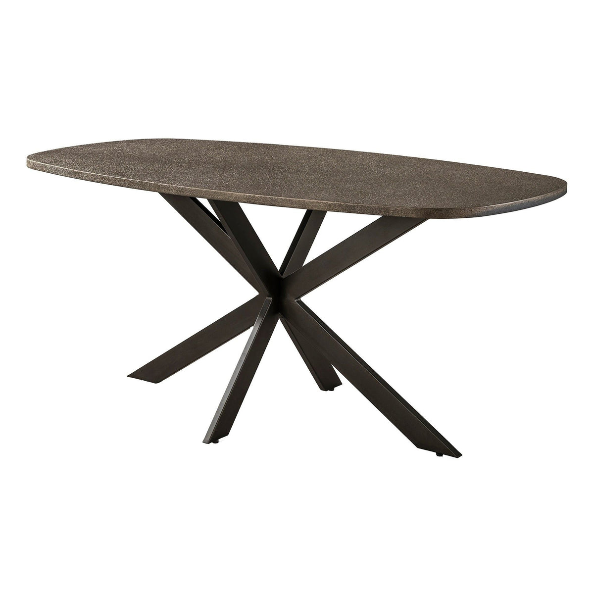 Eettafel Bronvik Ovaal | Brons liquid metal