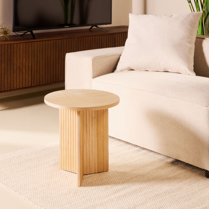 Bijzettafel Kim | Naturel Ø43cm