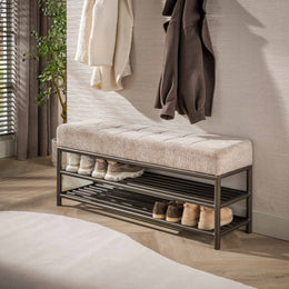 Schoenenbank Terra | Drift Brown 125cm