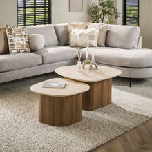 Salontafelset Romano Kiezel | Keramiek 85/57cm